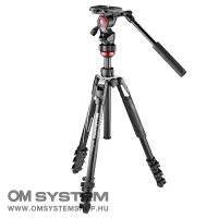 Manfrotto Befree live kit alu állvány csatos lábzárral + fluid fej (MVKBFRL-LIVE)