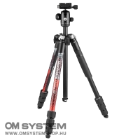 Manfrotto Element MII állvány Alu 4 szekció, gömbfej, piros (MKELMII4RD-BH)