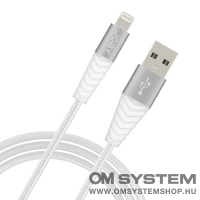 Töltő és adat kábel Lightning 1,2 m fehér (JB01812-BWW)