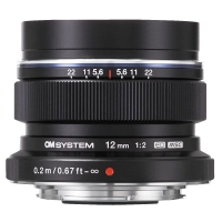 OM System M.Zuiko Digital ED  12mm F1:2.0 fekete