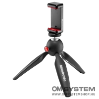 Manfrotto Pixi mini állvány MII, univerzális okostelefon tartóval (MKPIXICLMII-BK)