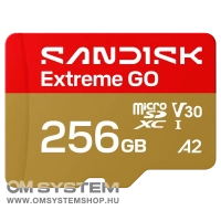 SanDisk Extreme GO microSDXC 256GB memóriakártya [240/160MB/s] (226992)