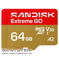 SanDisk Extreme GO microSDXC  64GB memóriakártya [170/80MB/s] (226990)