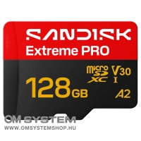 SanDisk Extreme PRO microSDXC 128GB memóriakártya [250/120MB/s] (226957)