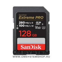 SDXC 128 GB Extreme PRO memk. (280MB/s olv. / 100MB/s ír. seb.) UHS-II, Class 10, U3, V60 (215492)