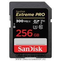 Sandisk SDXC 256 GB Extreme Pro memk. 300 MB/s olv.UHS-II, U3, V90 (215414)