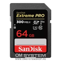 SanDisk Extreme PRO SDXC  64GB memóriakártya [300MB/s] (121505)