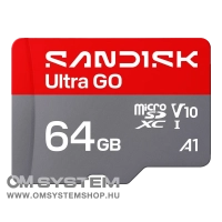 SanDisk Ultra GO microSDXC  64GB memóriakártya [140MB/s] (226978)