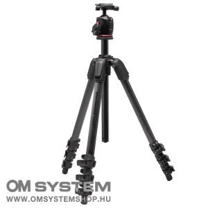 Manfrotto 055 kit karbon 4 szekciós állvány + gömbfej Arca Swiss (MK055CXPRO4-Q6T)