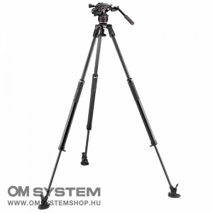 Manfrotto Nitrotech 608 fej + 635 Fast karbon állvány, szimpla láb (MVK608SNGFC)