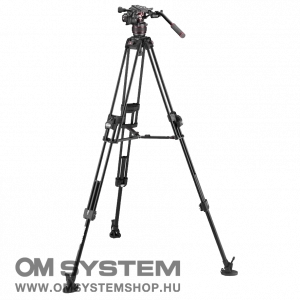 Manfrotto Nitrotech 608 fej + 645 Fast Alu állvány, középterp. ikerláb (MVK608TWINFA)