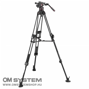 Manfrotto Nitrotech 612 fej + 645 Fast Alu állvány, középterp. ikerláb (MVK612TWINFA)