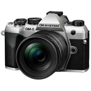 OM System OM-5 Mark II 1245 KIT ezüst/fekete