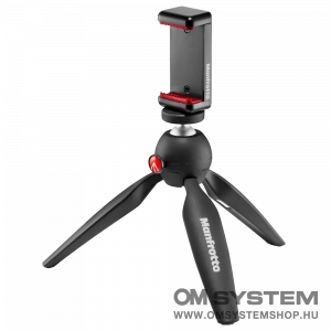 Manfrotto Pixi mini állvány MII, univerzális okostelefon tartóval (MKPIXICLMII-BK)