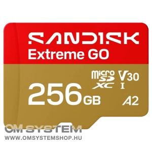 SanDisk Extreme GO microSDXC 256GB memóriakártya [240/160MB/s] (226992)