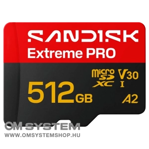 SanDisk Extreme PRO microSDXC 512GB memóriakártya [250/170MB/s] (226959)