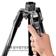 Manfrotto Befree Advanced Alumínium Travel Tripod twist + gömbfej, fekete (MKBFRTA4BK-BH)