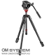 Manfrotto MVH500AH fluid fej lapos alappal + 190X alu video tripod (MVK500190XV)