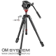 Manfrotto MVH500AH fluid fej lapos alappal + 190X alu video tripod (MVK500190XV)