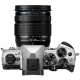 OM System OM-5 Mark II 1245 KIT ezüst/fekete
