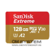 Sandisk microSDXC 128 GB Mobile Extreme memk. + adap., (olv.i seb.:190MB/s, & ír. seb.:130 MB/s), UHS-I, V30