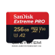 Sandisk microSDXC 256 GB Mobile Extreme PRO + adapter, (olv.: 200MB/s, ír.: 140MB/s) UHS-I, V30 (214505)