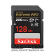 Sandisk SDXC 128 GB  Extreme PRO (200MB/s olv. / 90MB/s ír. Seb.) UHS-I, Class 10, U3, V30 (121596)