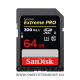 Sandisk SDXC 64 GB Extreme Pro memk. (300 MB/s olvasás) UHS-II, U3, V90 (121505)